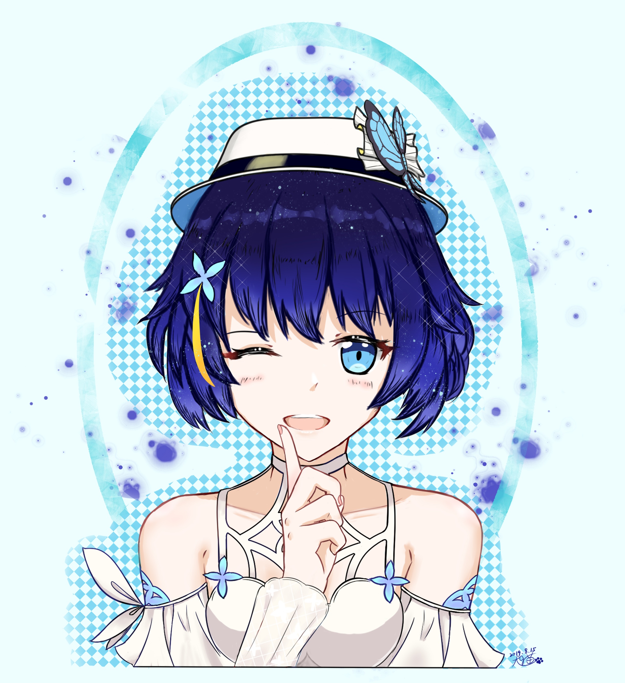 希儿同人绘画夏雪铃兰夏日2019