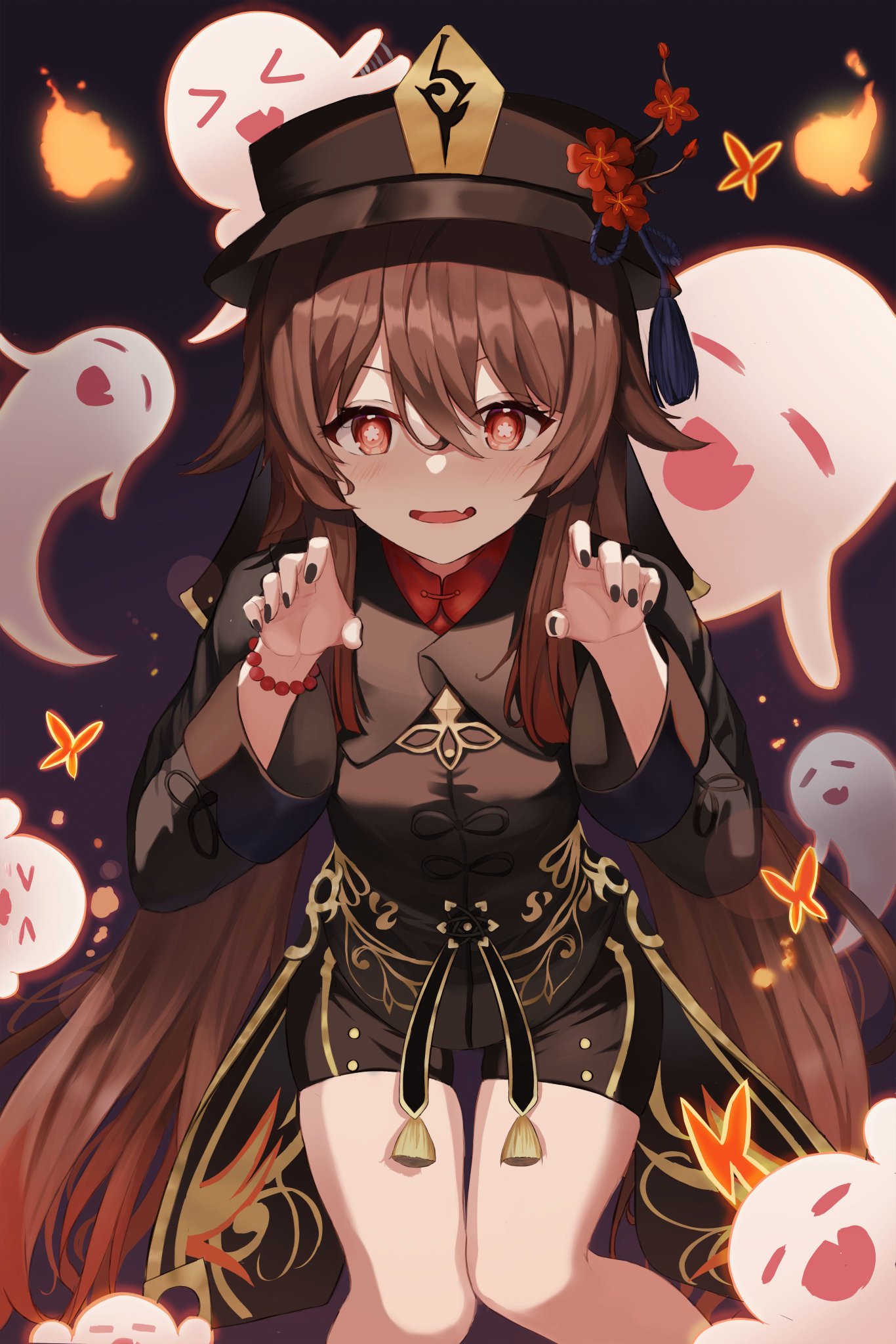 twitter# #推特# #动漫图片# #画风系# #手机壁纸# #原神# #胡桃