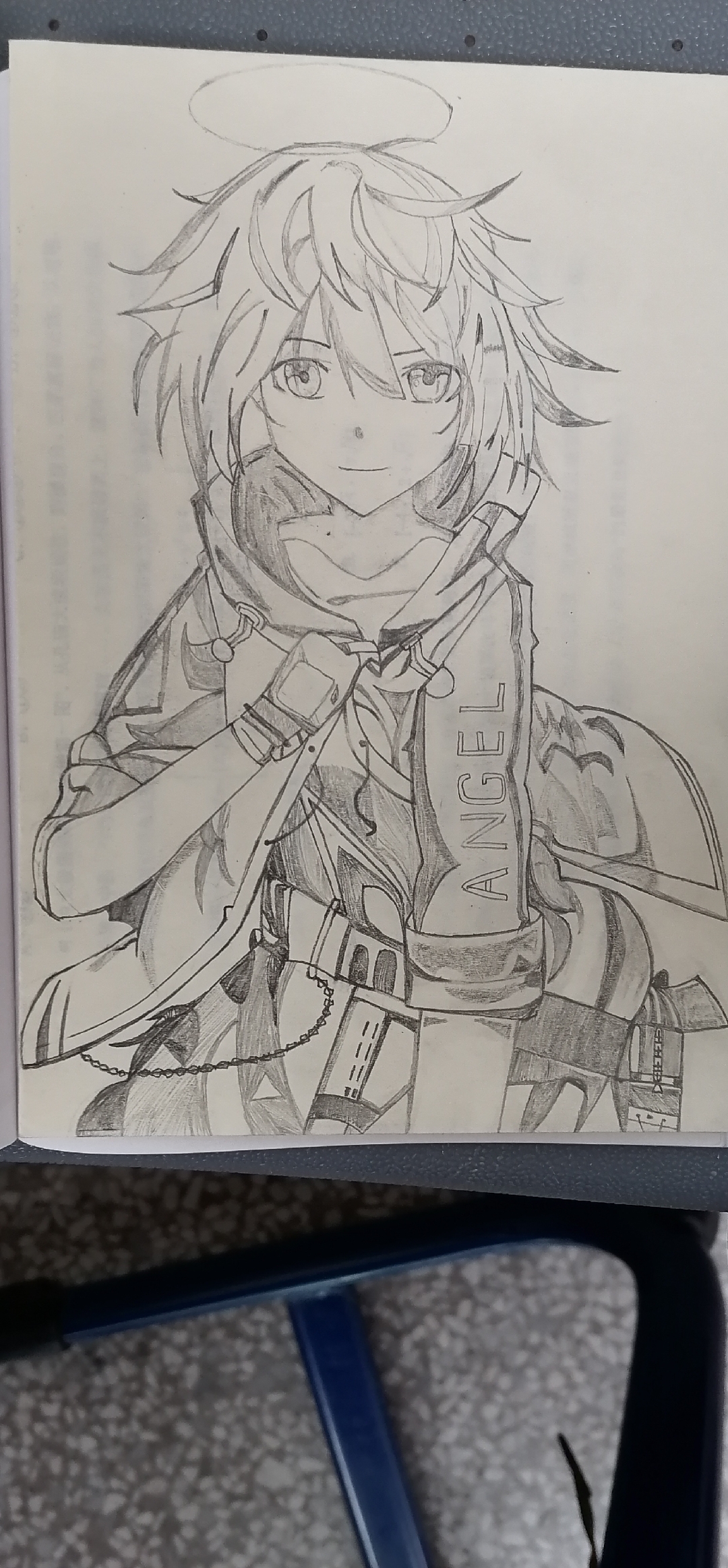 低技术力(悲#明日方舟#)#明日方舟能天使##手绘
