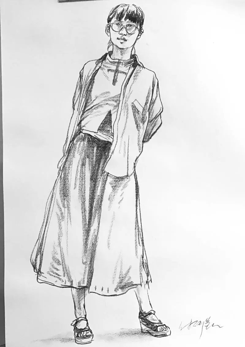 人物十分钟速写,美院博士亲自手法