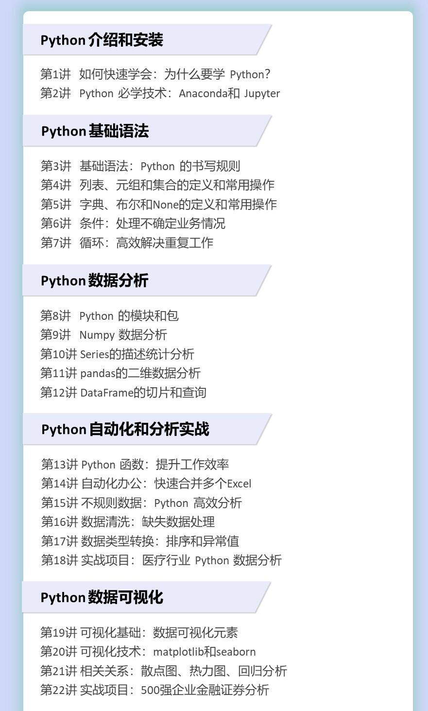 课程介绍