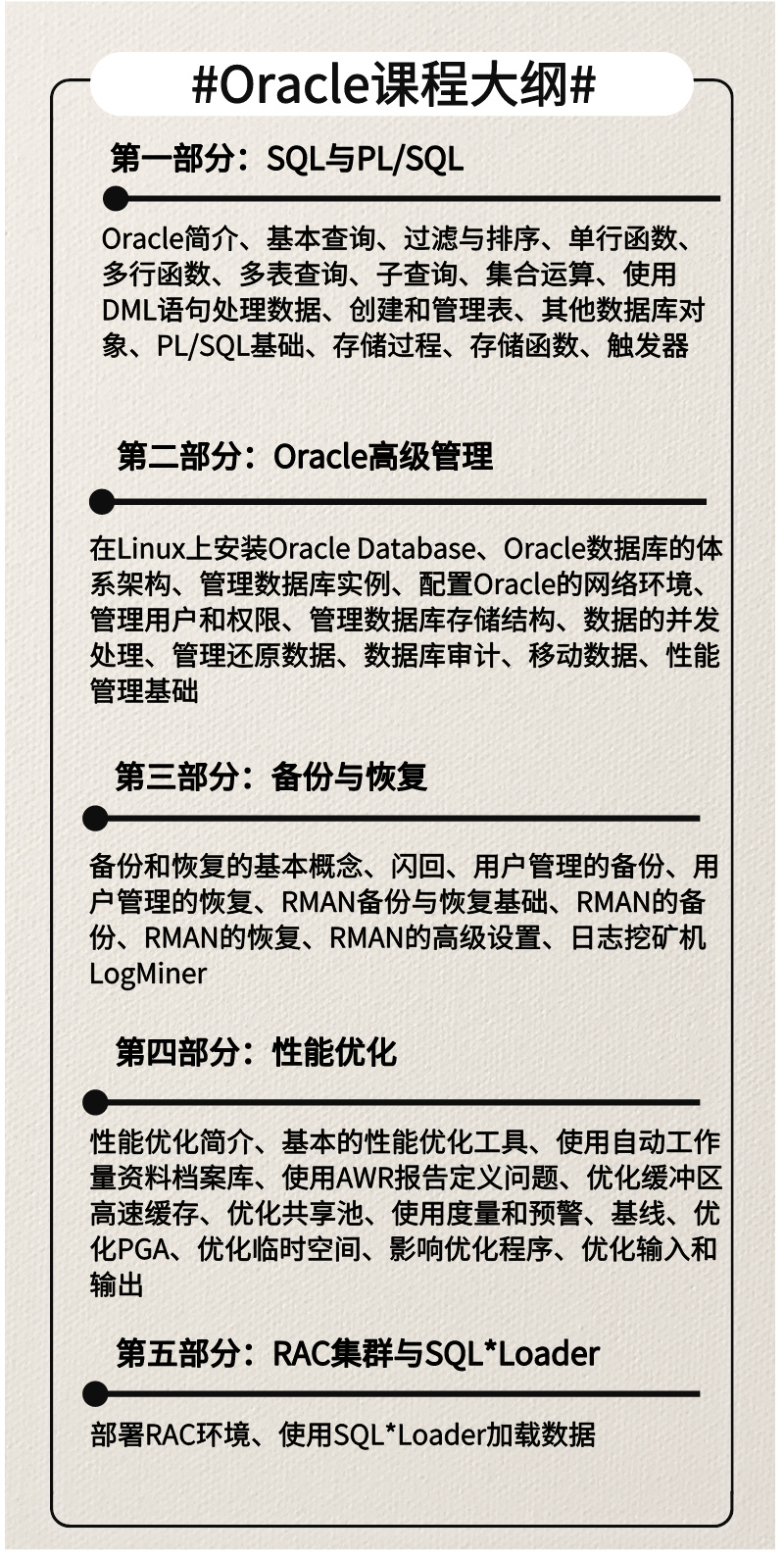 oracle数据库培训课程  第1张
