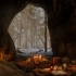 【白噪音】在下雪的森林洞穴里❄?冬季环境与温暖的篝火相伴，助眠、冥想、放松、缓解压力