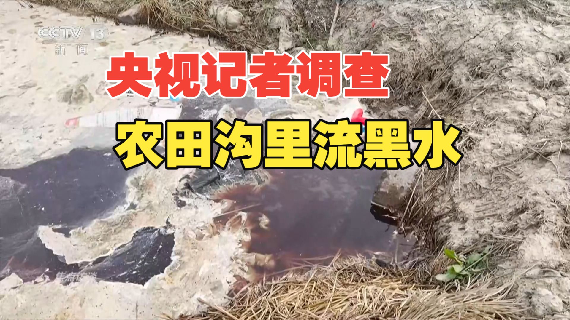 焦点访谈【完整版】 | 徐州火碱废水直排农田沟渠