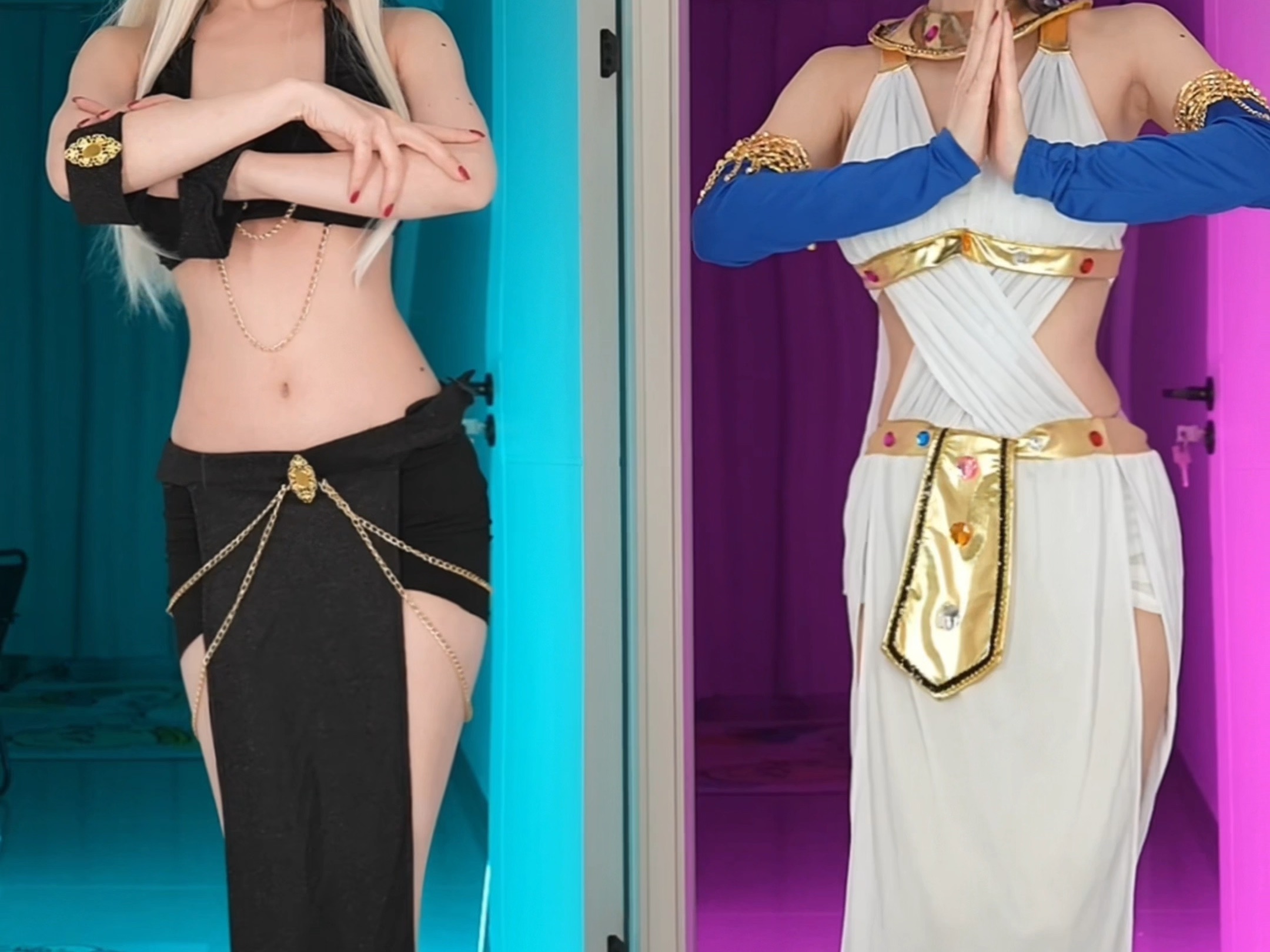 Left or right? Egyptian cat, Egyptian shake.