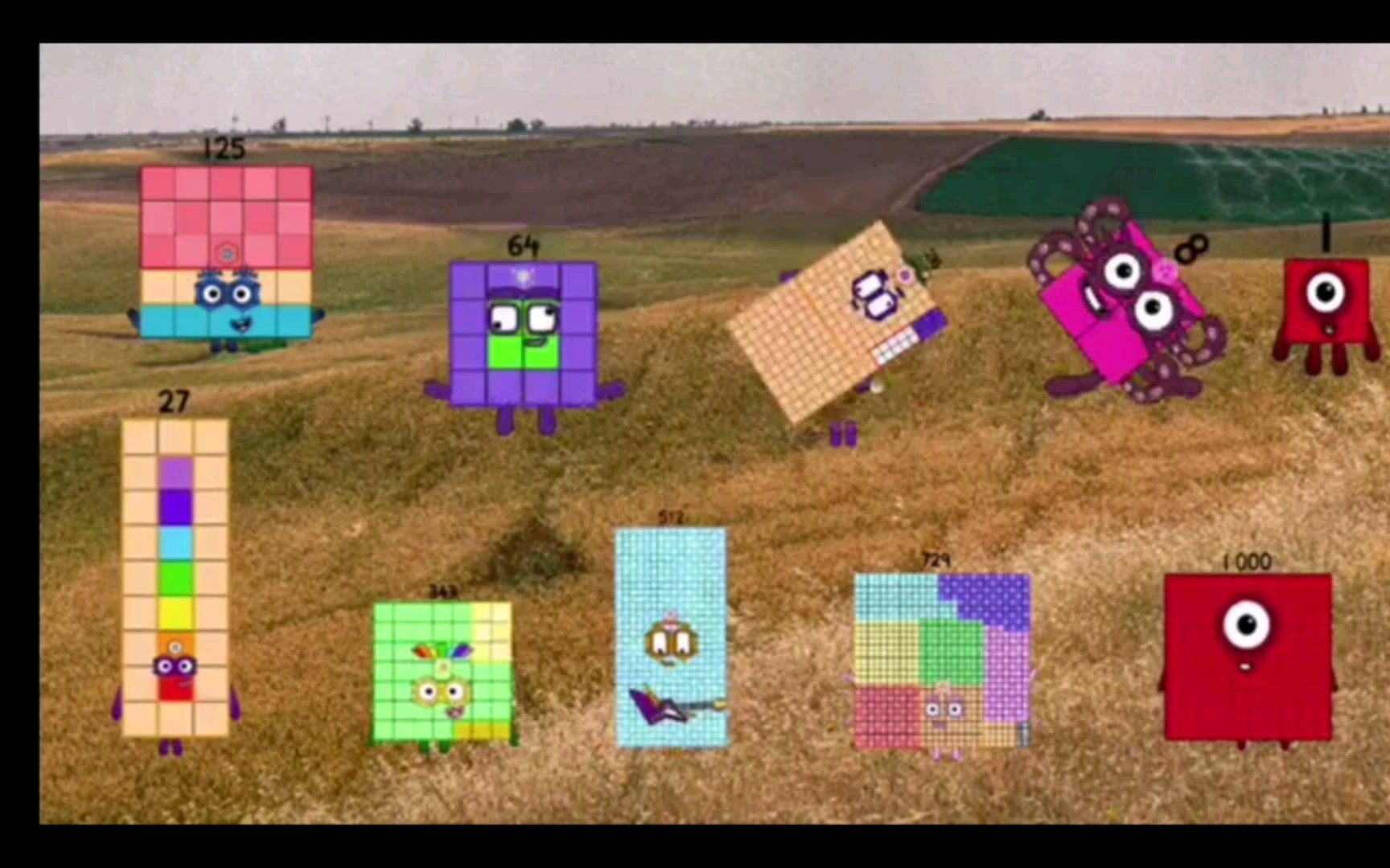 Numberblocks Band but more cubes