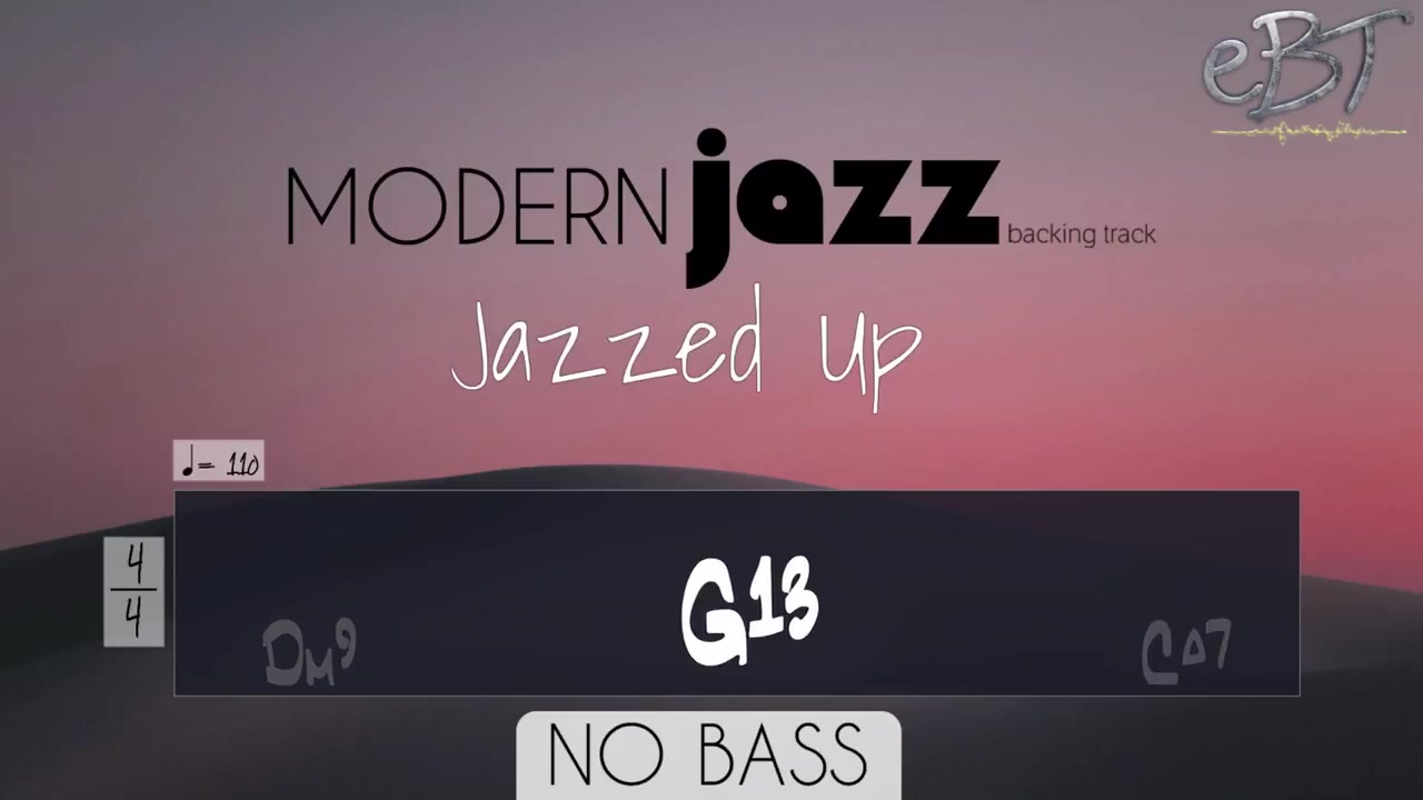 【即兴伴奏】modern jazz backing track!