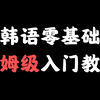 【韩语入门】学习教程合集：B站最好学的零基础韩语课，每天只需10分钟