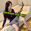 Jackson KV1 HT USA custom shop磨砂灰NAMM限量版，2025全新！可切换主被动拾音器。带蓝色夜光。声音手感非常棒