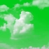 绿幕抠像素材云朵变幻