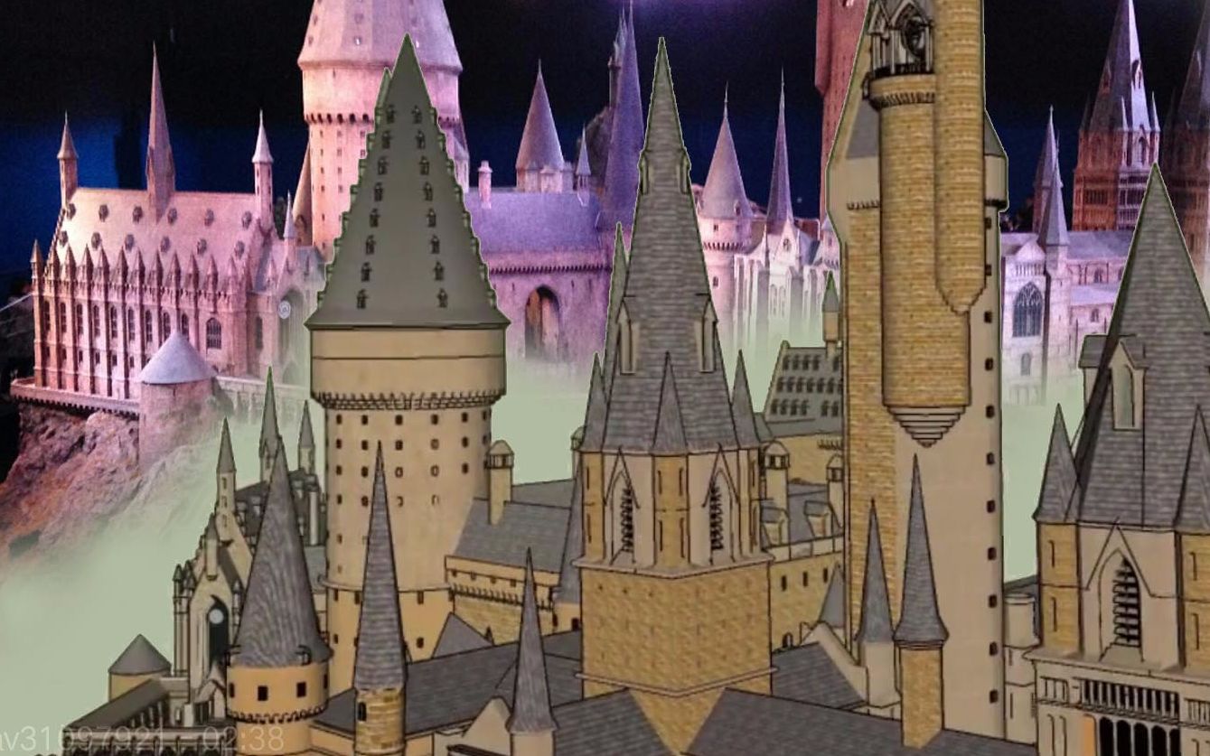 【原创】哈利波特~霍格沃兹城堡漫游~sketchup建模