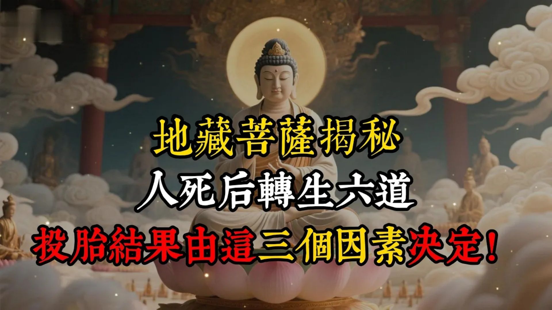 人死後转生六道由什麽决定？地藏菩萨：投胎结果由这三个因素影响。