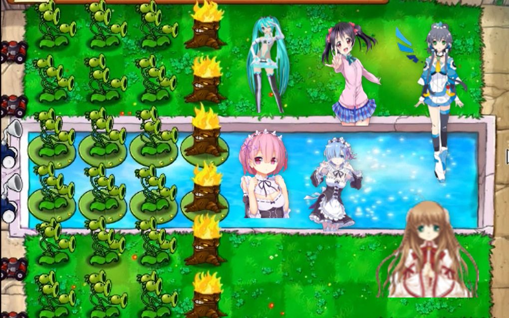 【植物大战僵尸】二次元美少女前来助阵