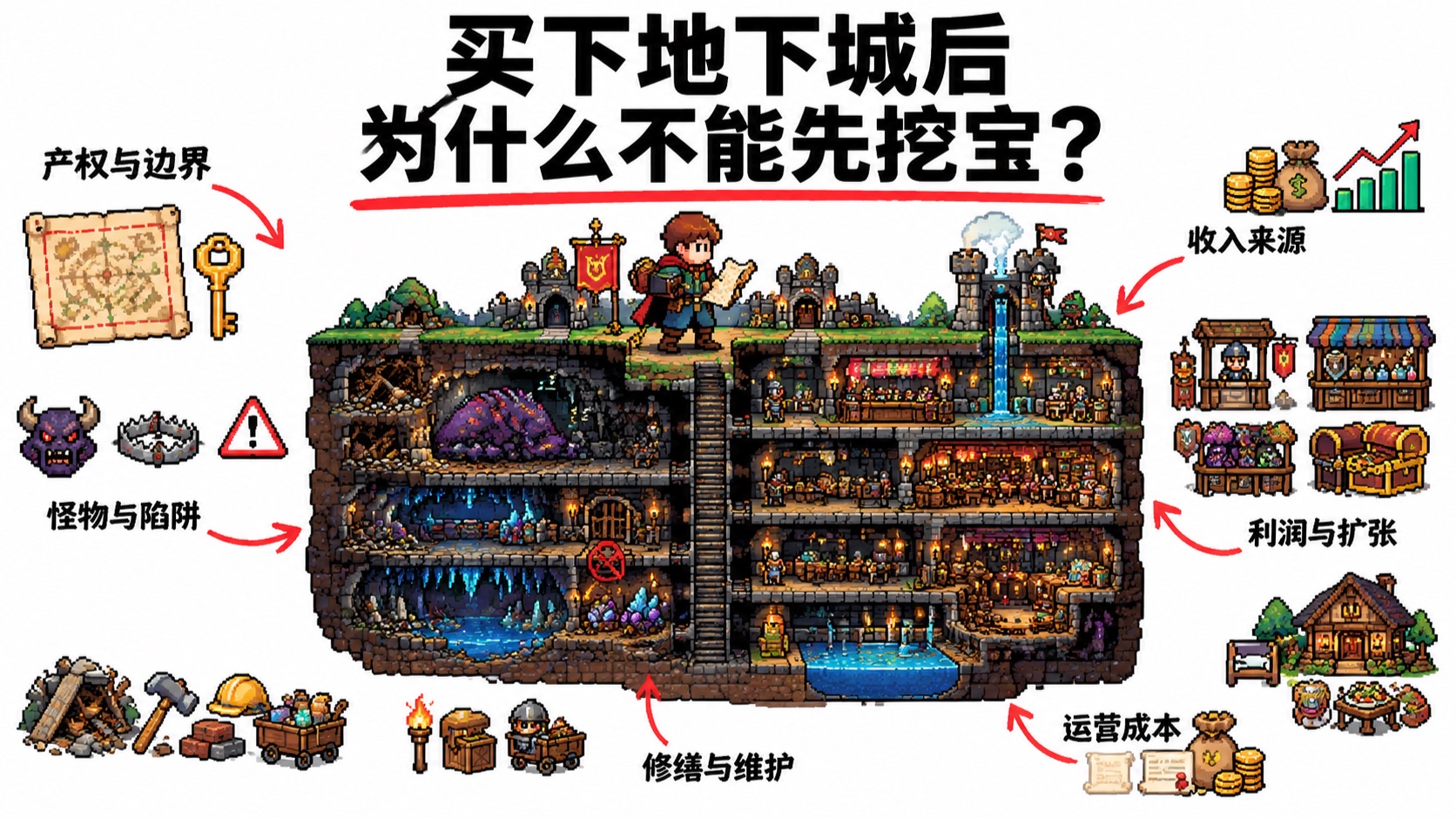 你买下一座地下城的经营权以后，第一件事为什么不是进去挖宝？