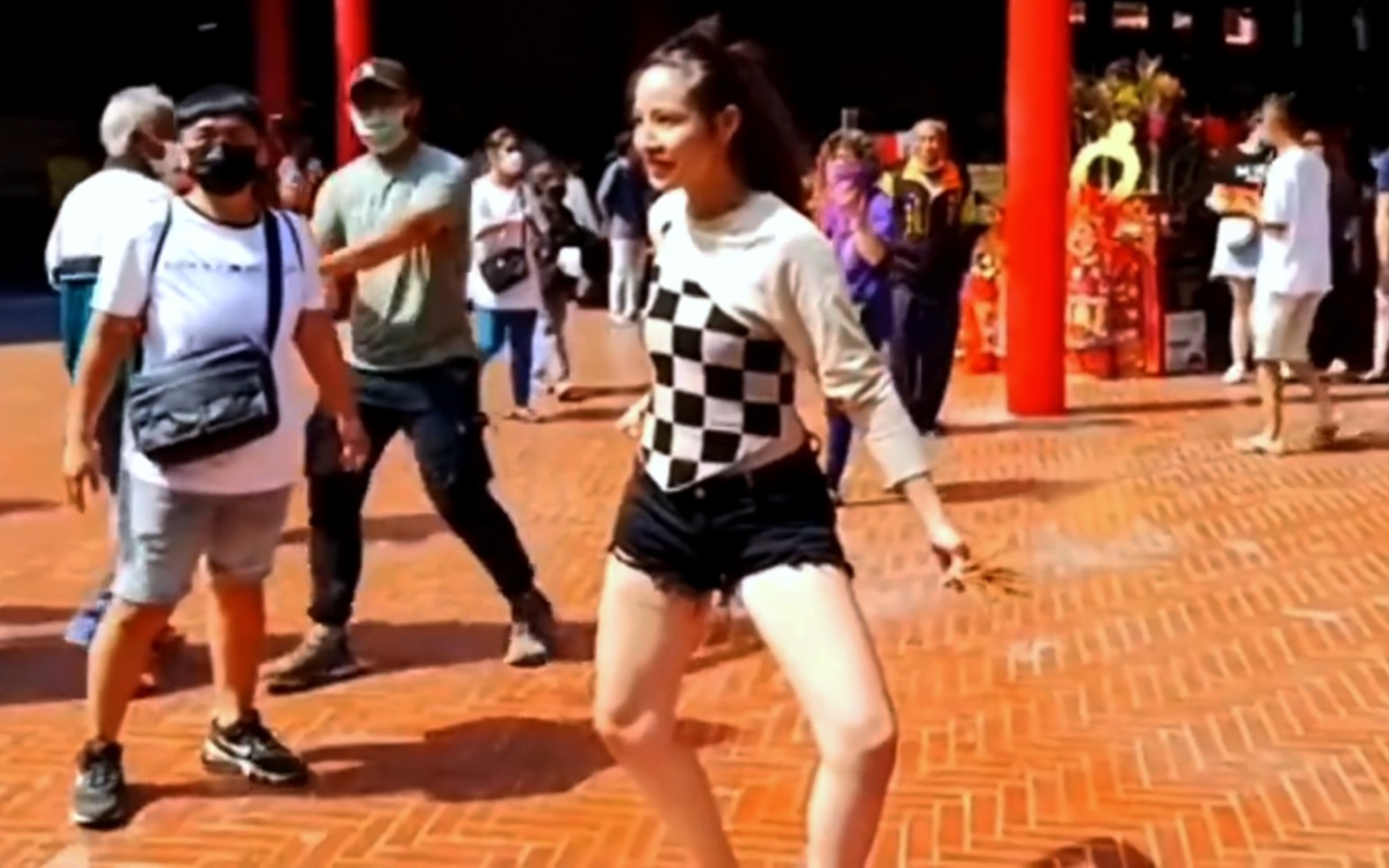 Bossy beautiful girl participates in the ceremony