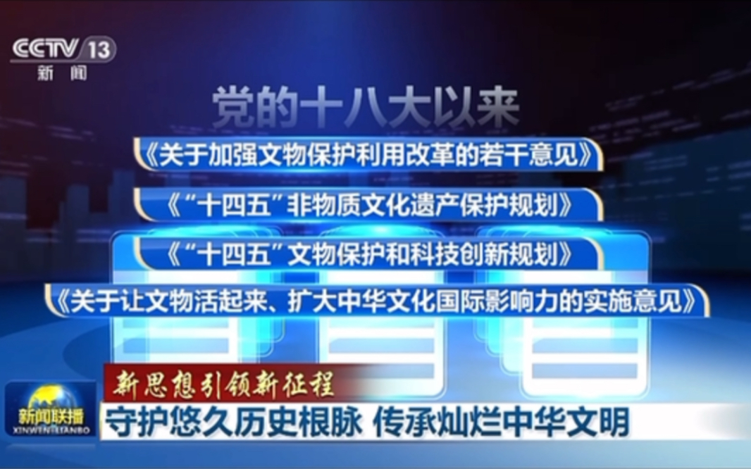 【新思想引领新征程】守护悠久历史根脉 传承灿烂中华文明哔哩哔哩bilibili