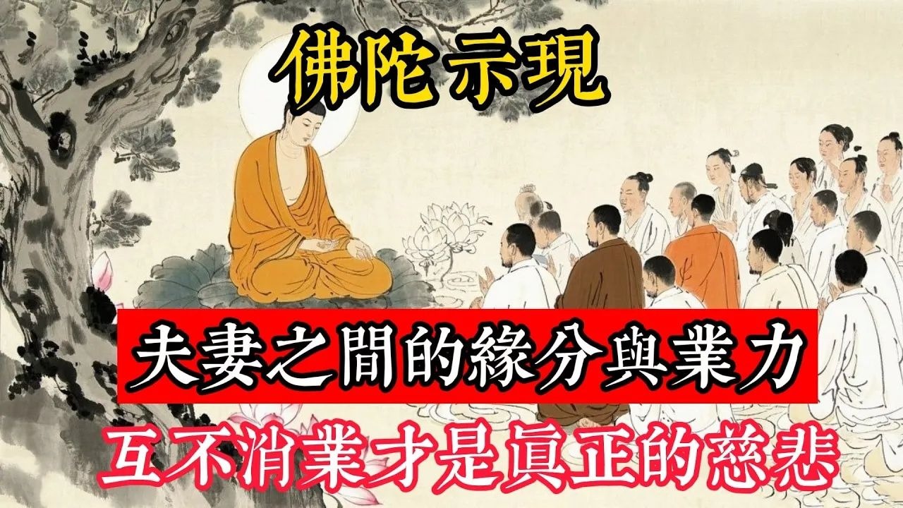 佛陀示現：夫妻之間的緣分與業力，互不消業才是真正的慈悲！