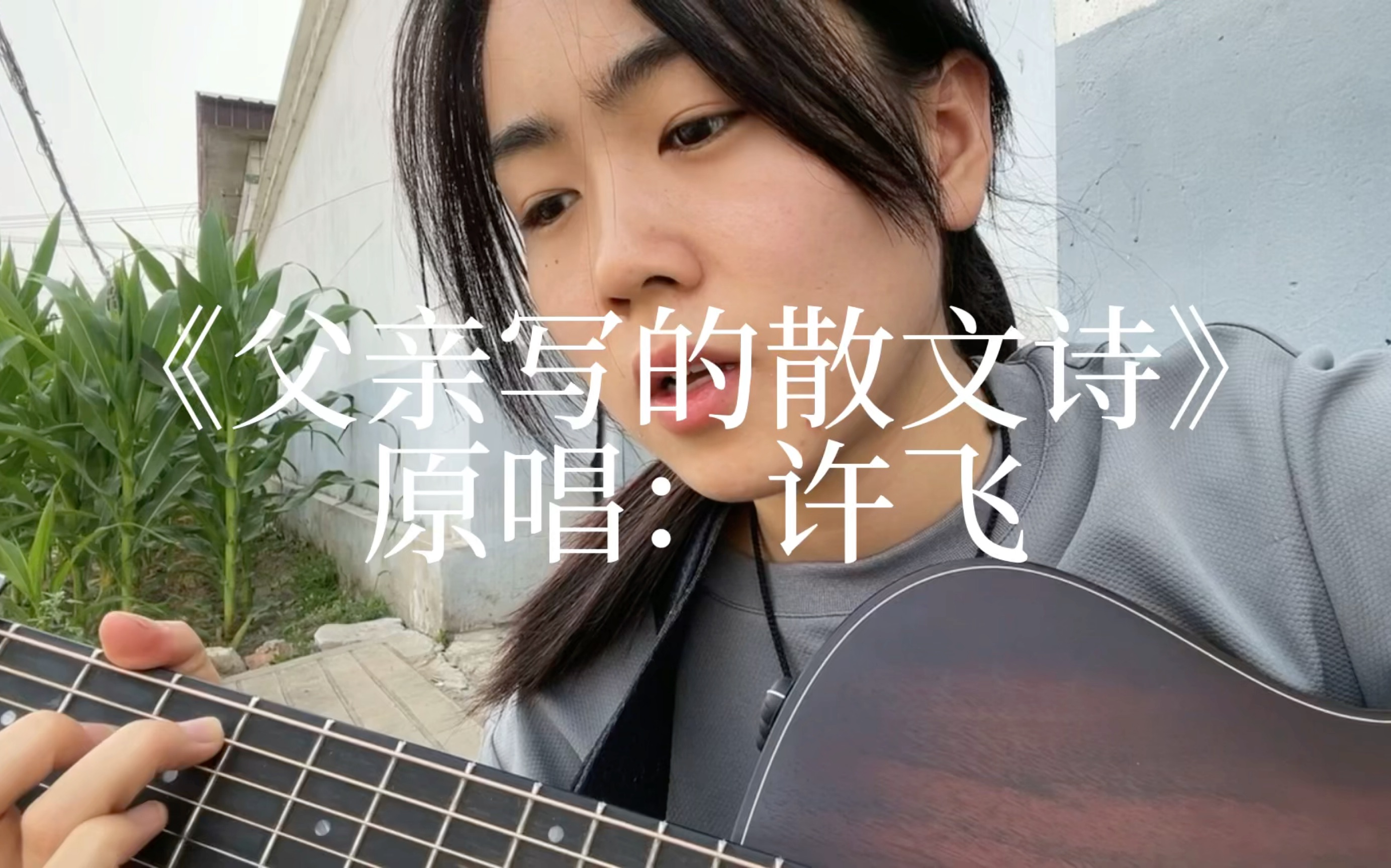 吉他弹唱:《父亲写的散文诗》-宸哥ovo-宸哥ovo-哔哩哔哩视频