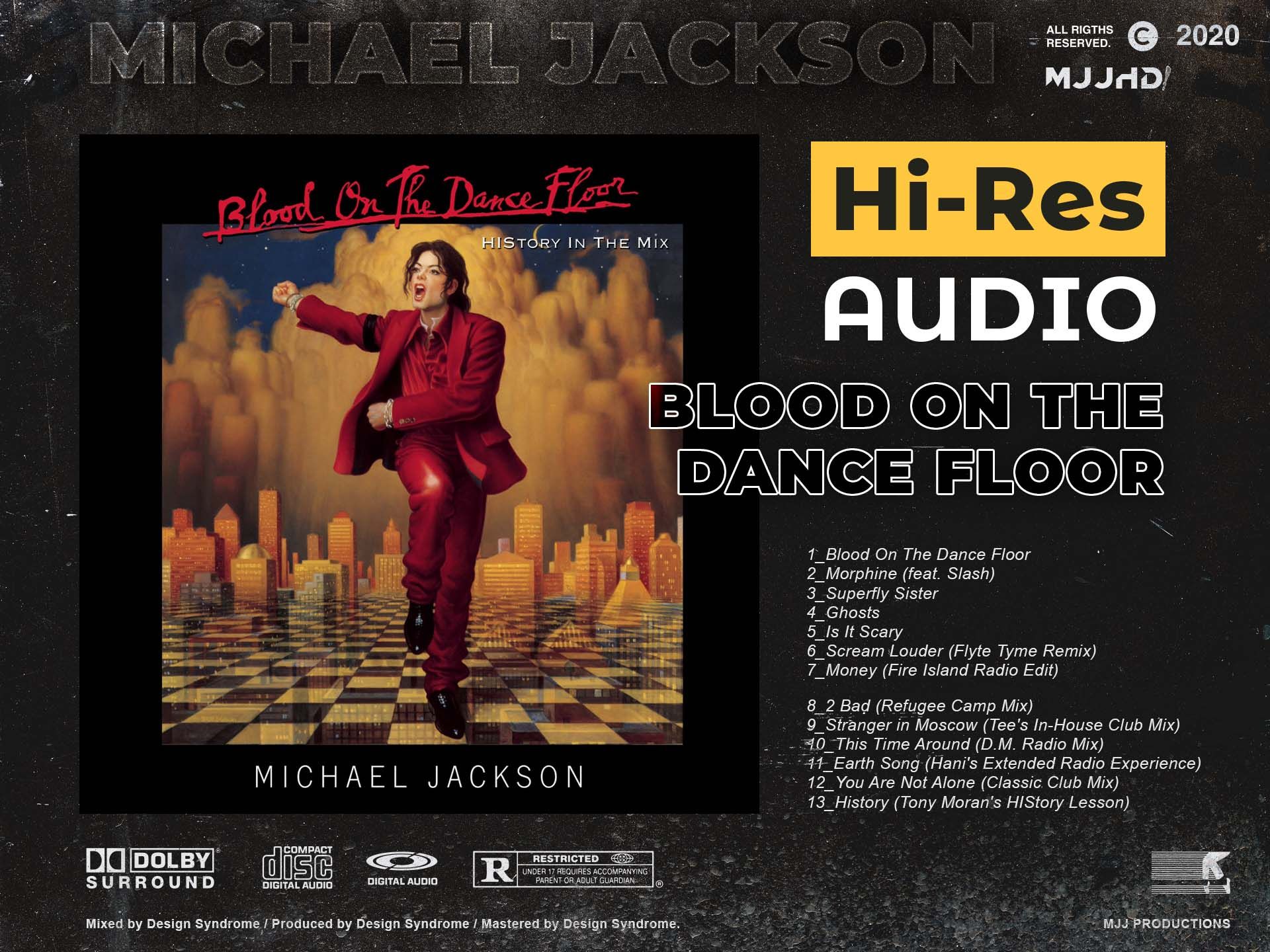 【Hi-Res/24bit/96kHZ】迈克尔·杰克逊「Blood On The Dance Floor丨血洒舞池」无损专辑丨4K60帧歌词版