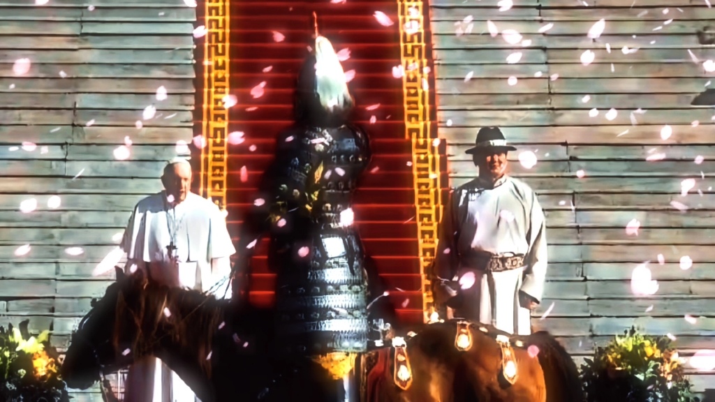 教皇方济各访问蒙古，蒙古骑兵 穿上了旧时代铠甲。教皇似乎想起来那个曾经被蒙古骑兵的阴影所笼罩日子。