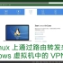 在Linux上通过路由转发的方式来访问Windows虚拟机中的VPN网络【日出一点一】