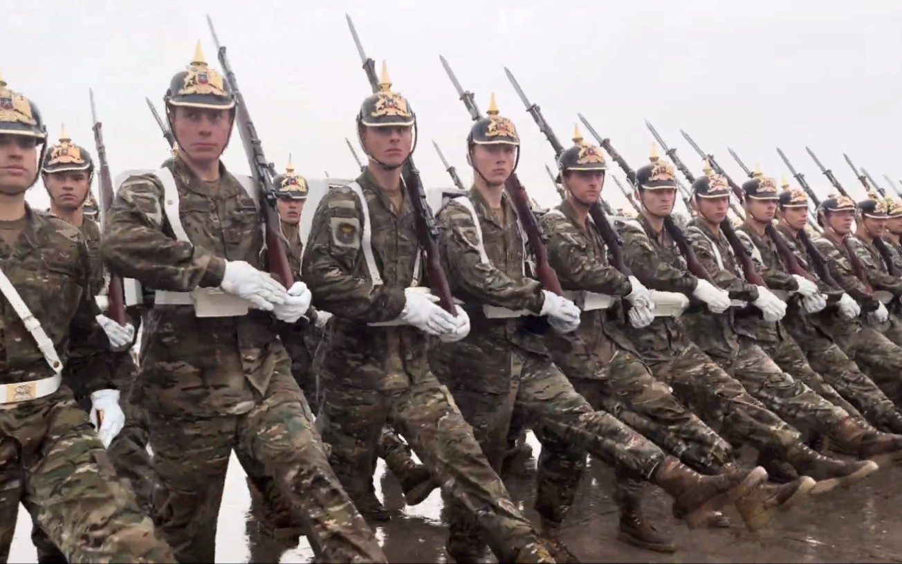 2023年智利欧希金斯军事学校阅兵排练演奏《拉德斯基进行曲》