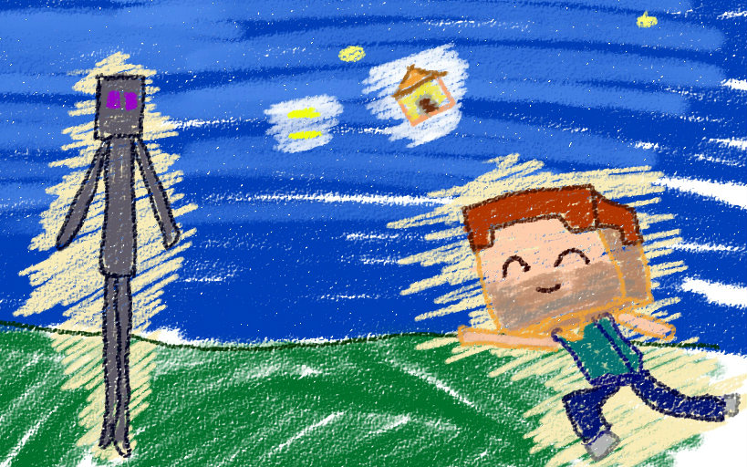 《我的世界小动画》01 末影人居然对史蒂夫做