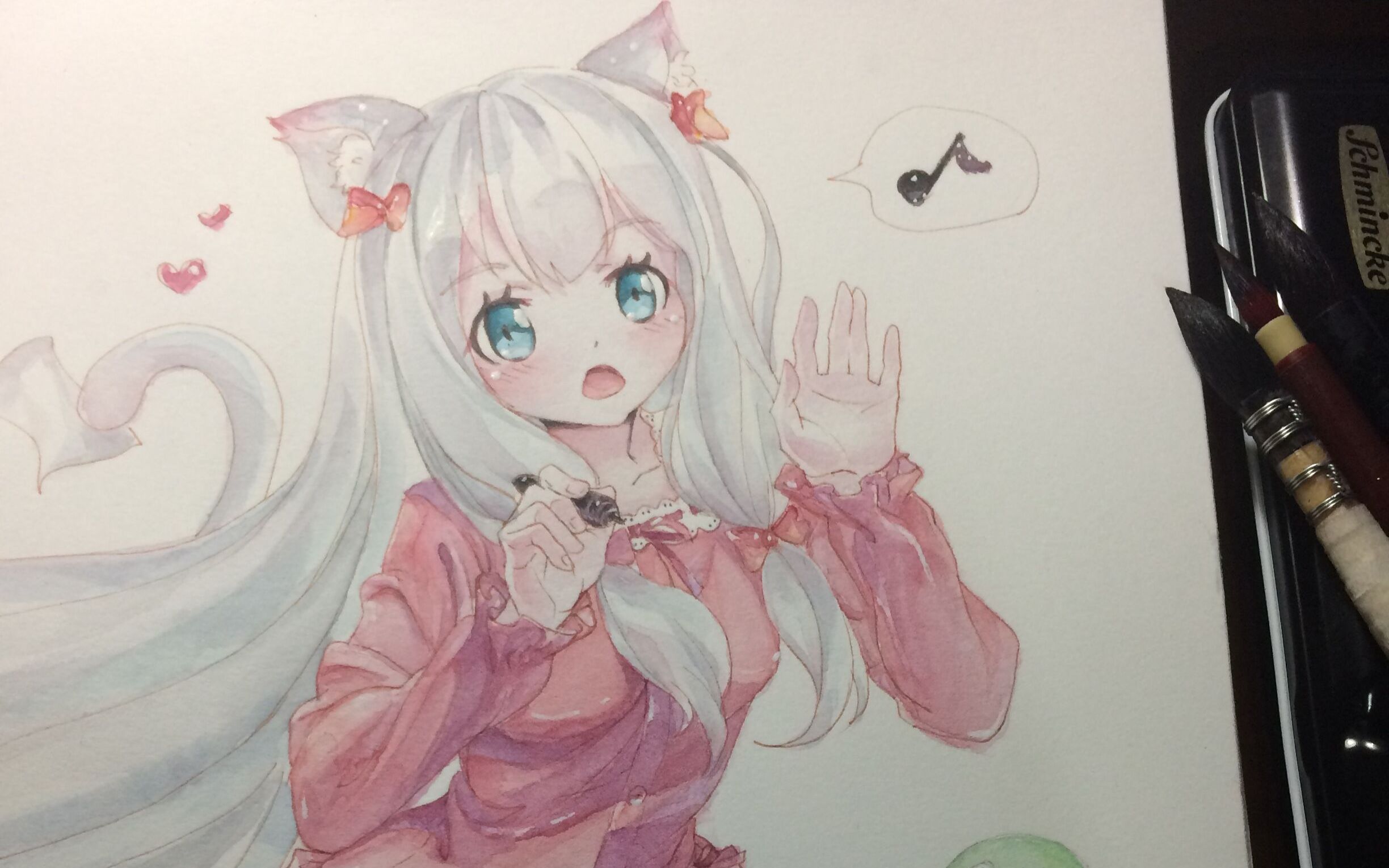 水彩敲慢埃罗芒阿老师过程