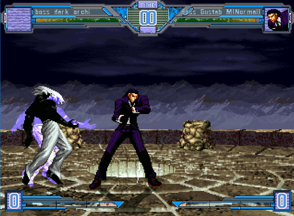 [mugen]boss dark orochi vs boss gustab(半ai战)