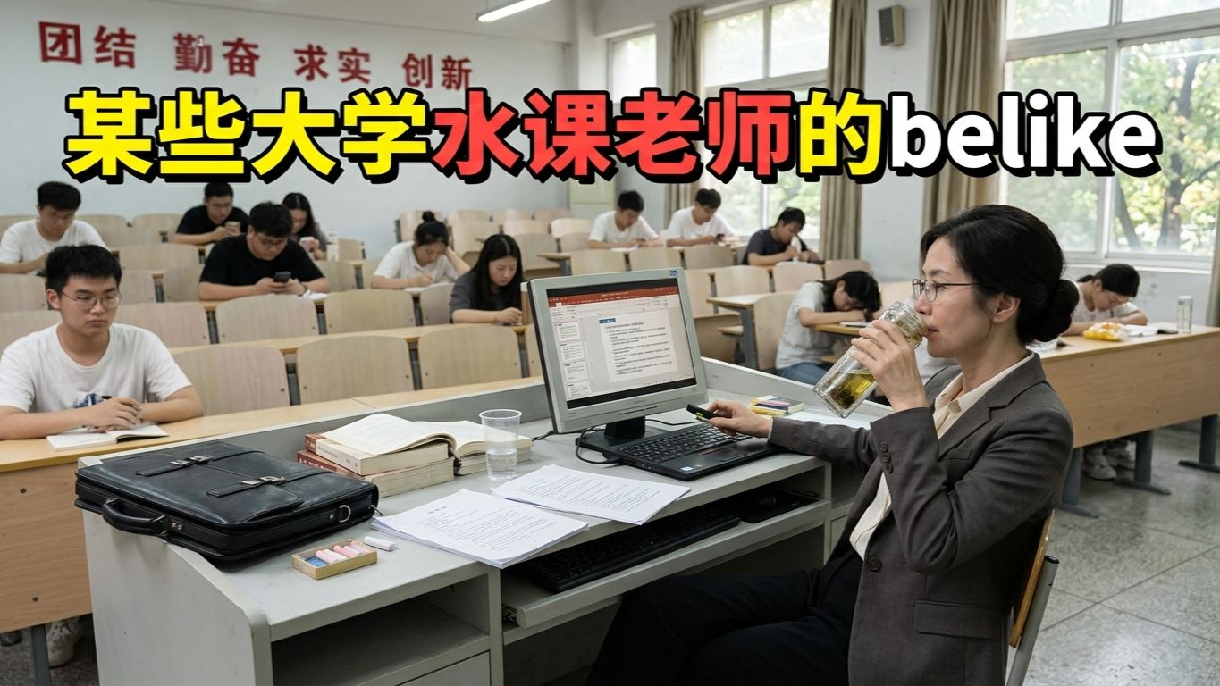 某些大学老师水课的belike