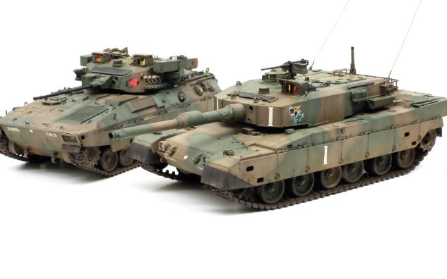1/35日本90式主战坦克-89式步兵战车【模型制作】