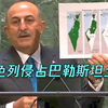 土耳其外长联合国晒地图：全世界看看以色列是如何侵占巴勒斯坦的