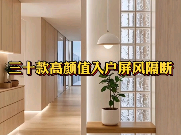 30款高颜值入户隔断屏风设计效果实拍分享