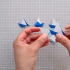 【变废为宝】组合折纸帆船花环，也可以当飞镖来玩，折法特别简单哦