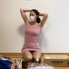 日本美女试穿连衣裙