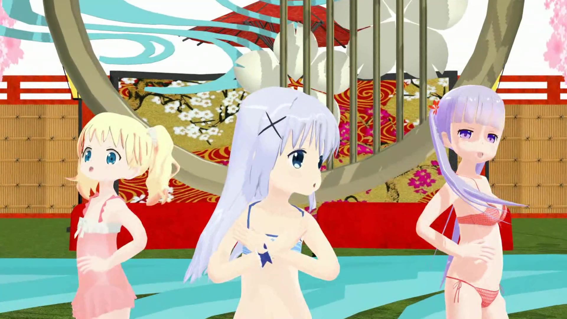 【mmd】泳装萝莉什么的最棒了