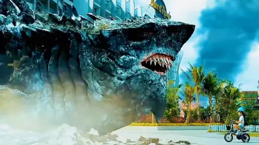 你觉得哪个更奇葩？五个头的鲨鱼凶猛无比。这电影中的四条鲨鱼