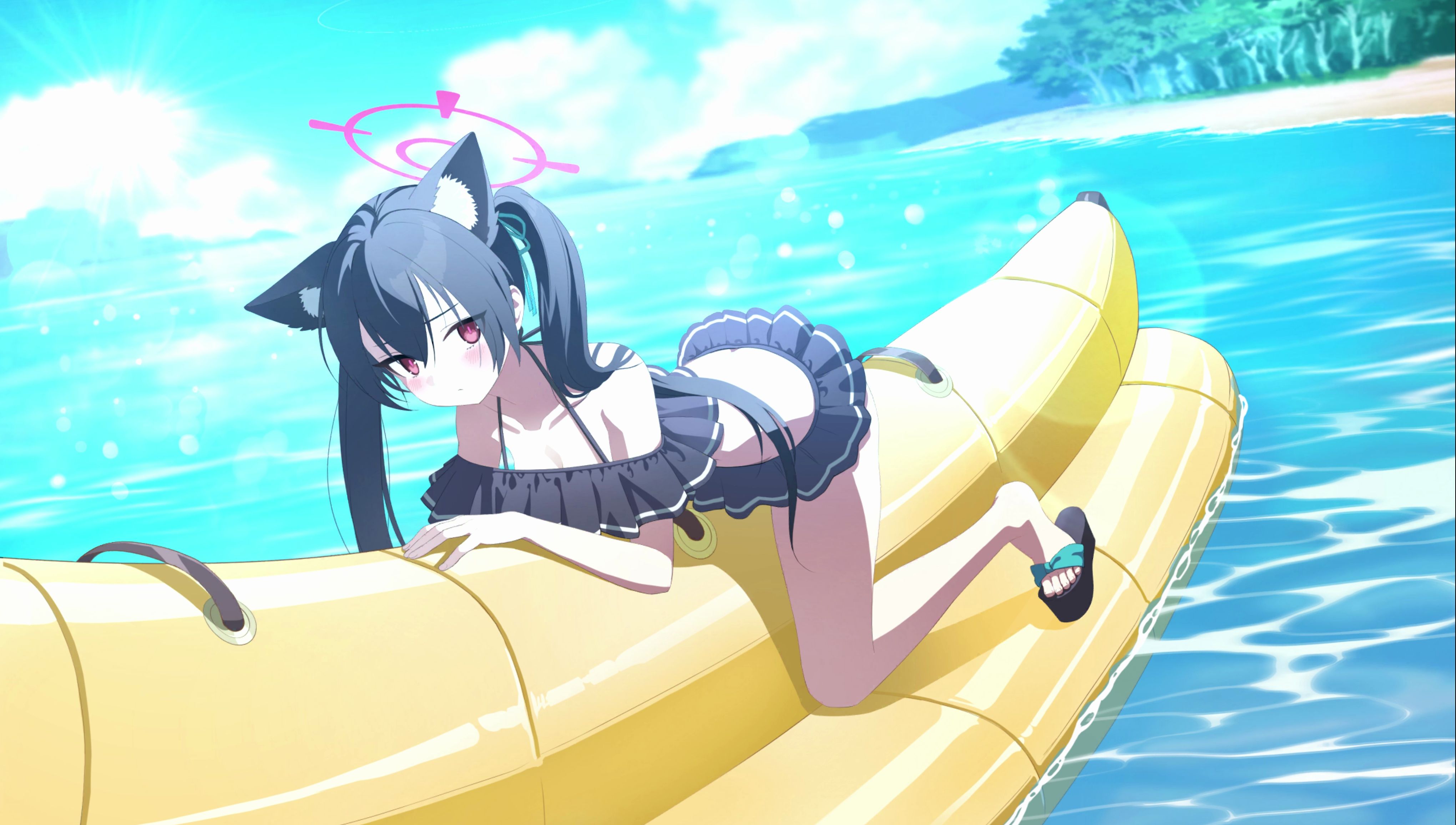 【碧蓝档案】[回忆大厅] 黑见芹香 泳装 Live2D 动态壁纸 (4K&60FPS)