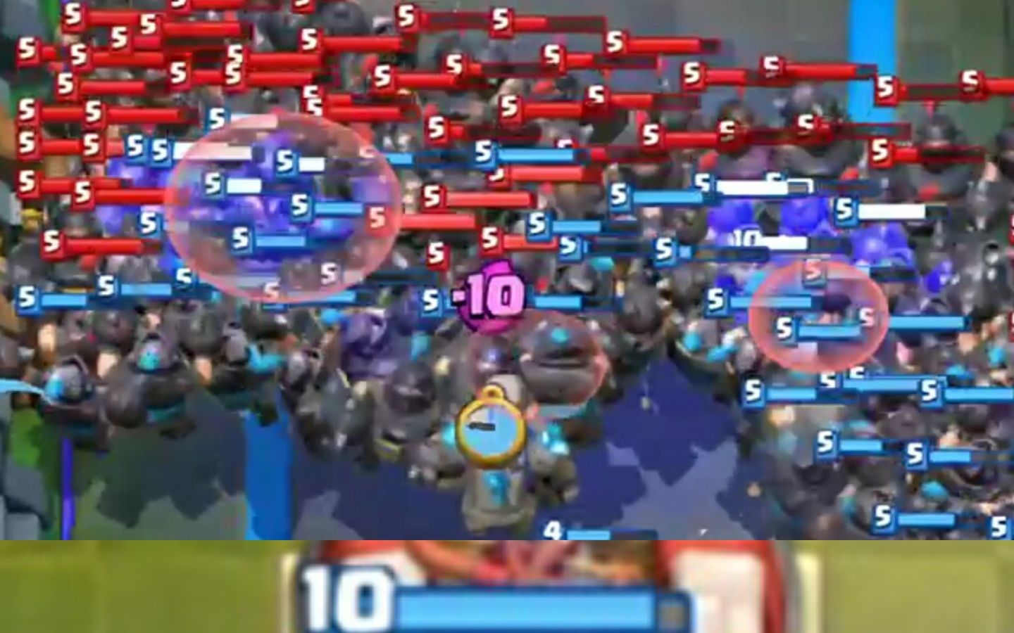 [皇室战争私服]体验下10级超骑与X弩射出无限