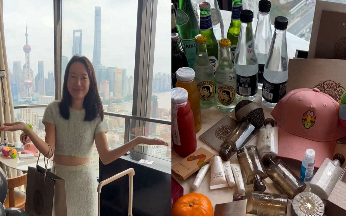 女子花4000住上海宝格丽酒店，疯狂打包日用品，得知价格网友服了