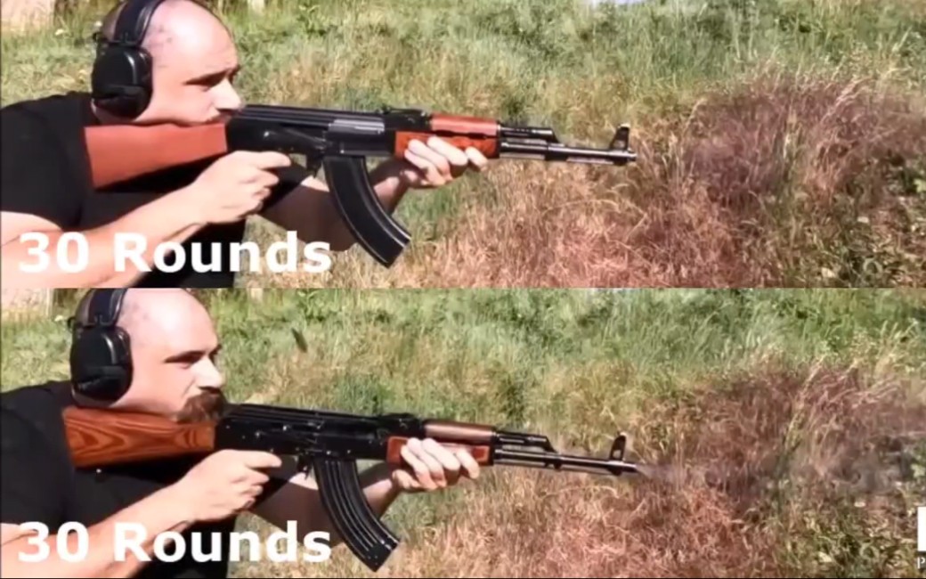 AK47和AKM射击对比