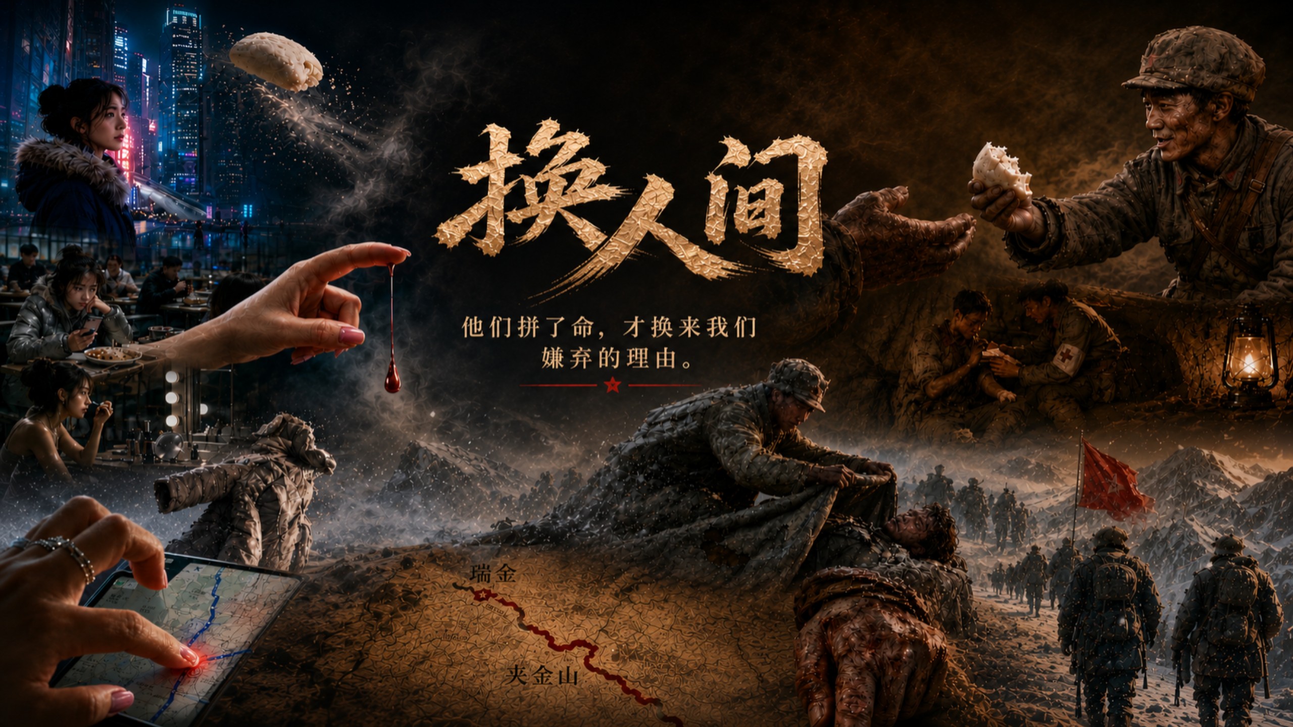 你可以嫌馒头干可以怕疼可以嫌路远可以挑剔生活中的不完美——因为这正是他们拼了命想为我们换来的人间珍惜——最好的纪念