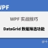 在 WPF 中制作 DataGrid 的数据筛选功能