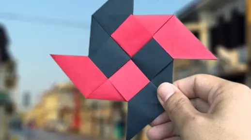 炫酷的折纸飞镖，你学会了吗？