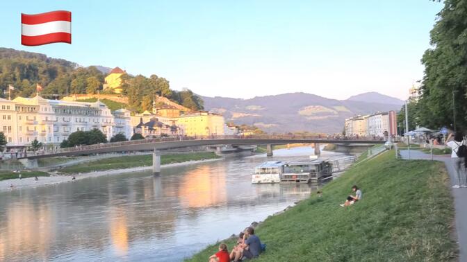 【4K超清】漫步游奥地利萨尔茨堡(Salzburg)｜著名电影《音乐之声》取景地 2022.8