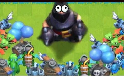 皇室战争有趣时刻超级骑士有多强clashroyalefunnymomentsf15