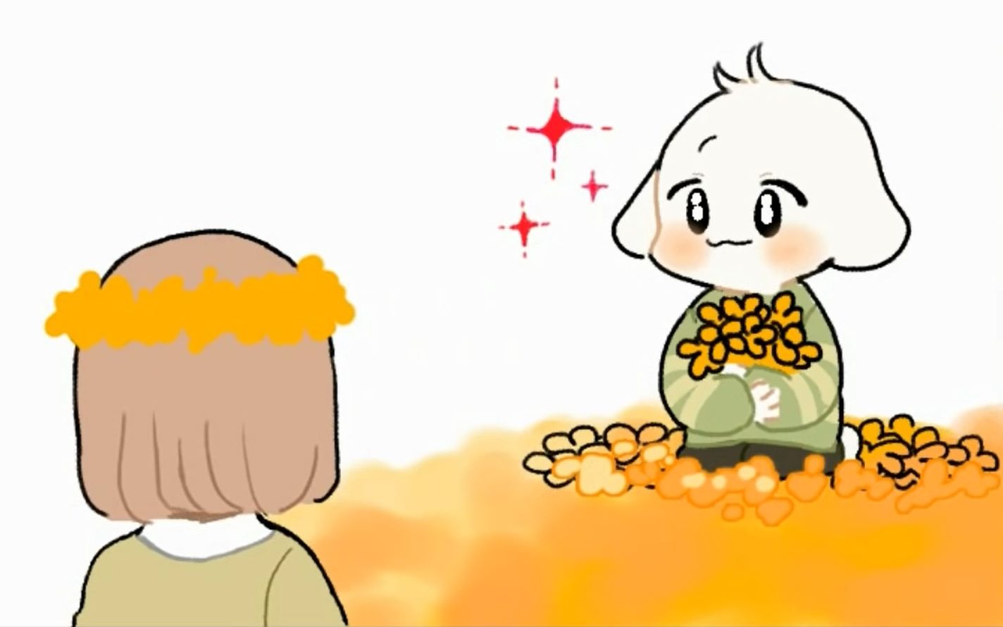 undertale漫配花田中的羊猹