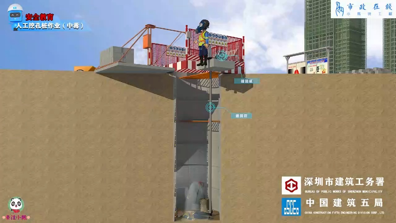 人工挖孔桩施工中毒安全警示片，这样的交底太值得给工人看了！