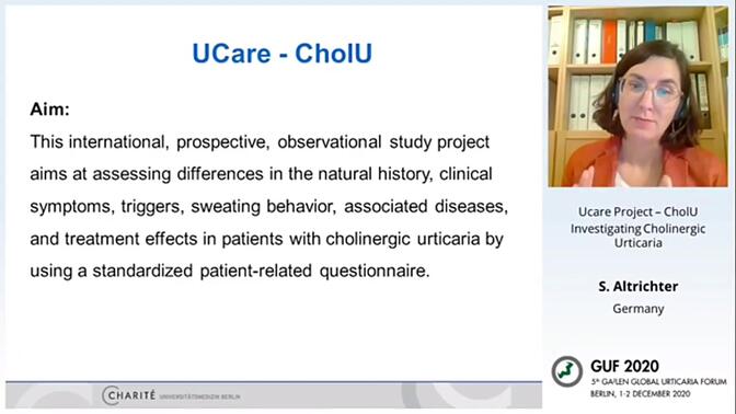 [GUF 2020]UCare Project - CholU Investigating Cholinergic Urticaria