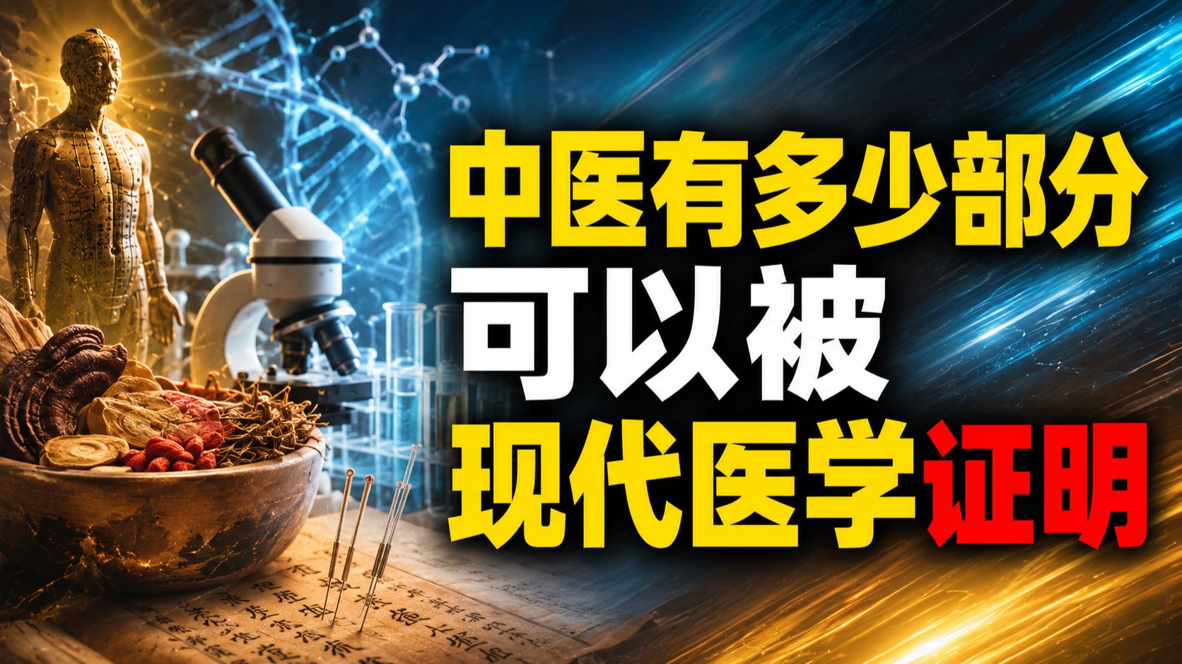 中医有多少部分可以被现代医学证明_